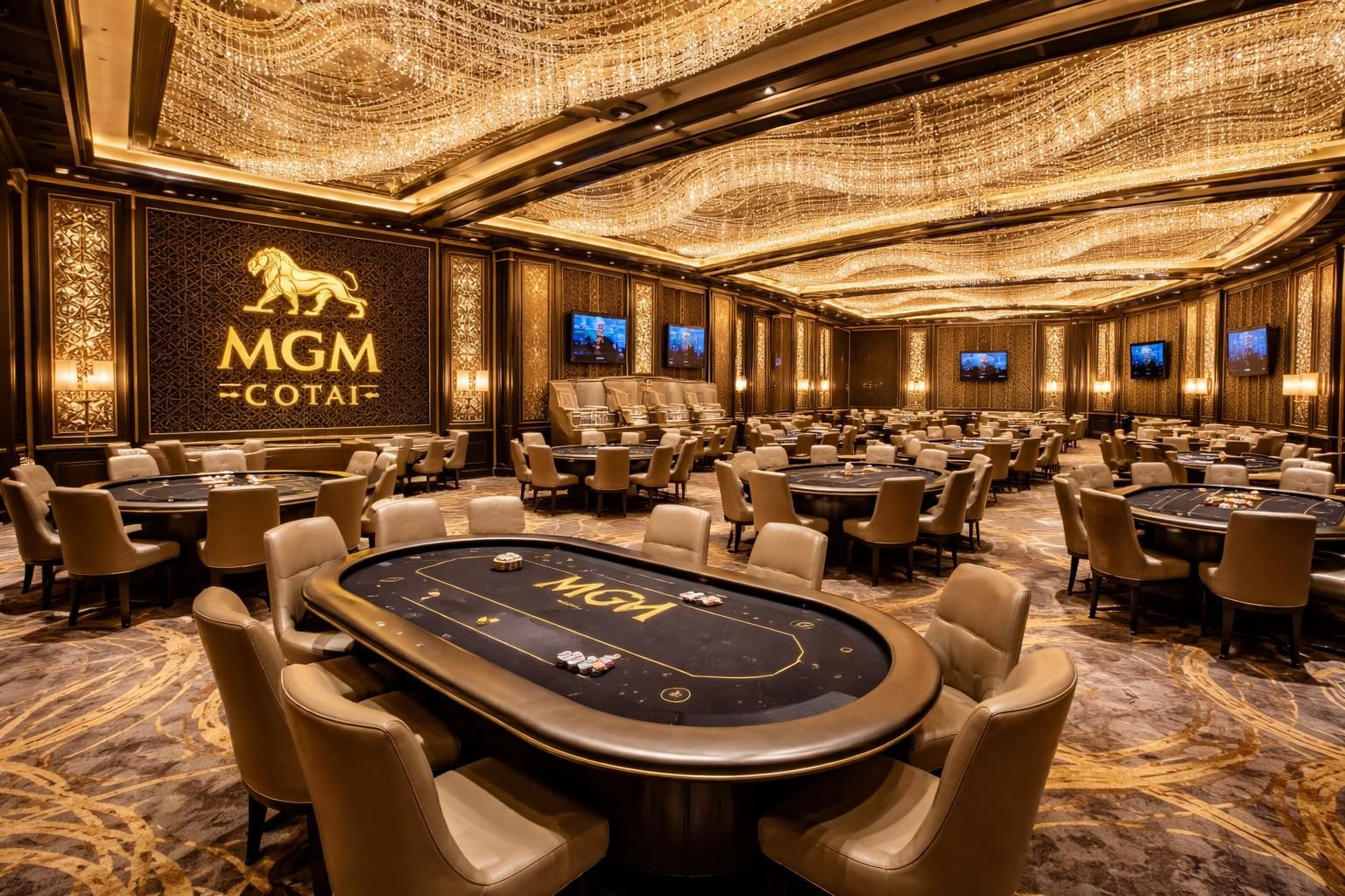 découvrez tous les équipements et services proposés par la salle de poker mgm cotai à macao pour vivre une expérience de jeu exceptionnelle.