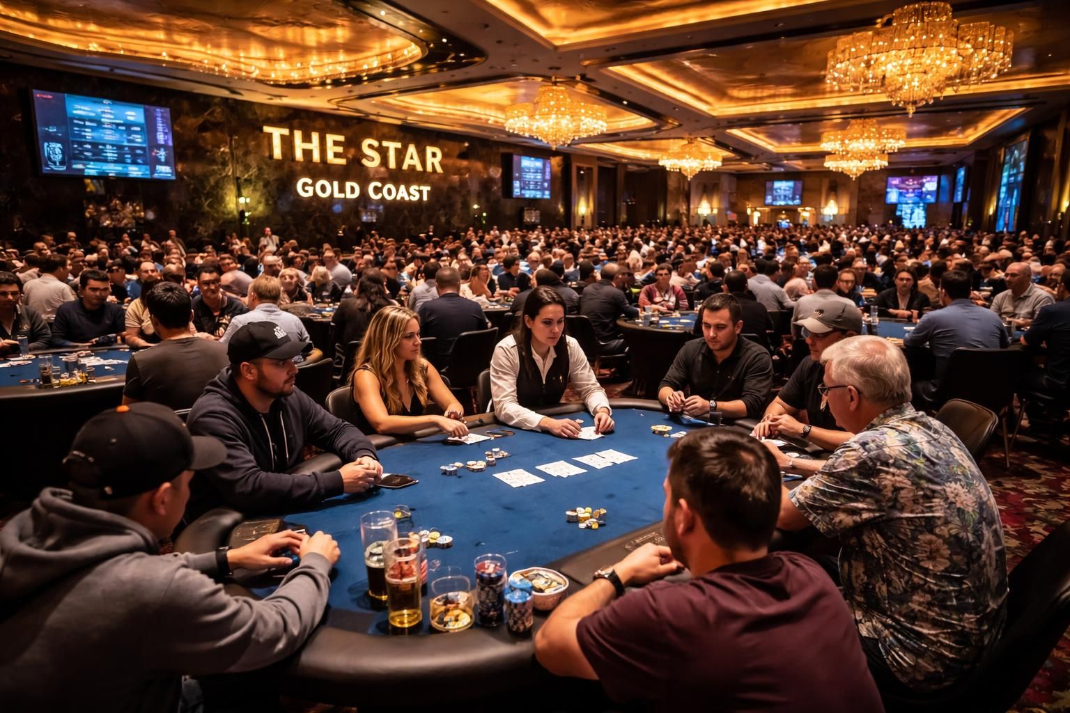 découvrez l'atmosphère exceptionnelle de la salle de poker star gold coast en australie, où passion et adrénaline se rencontrent pour une expérience de jeu inoubliable.