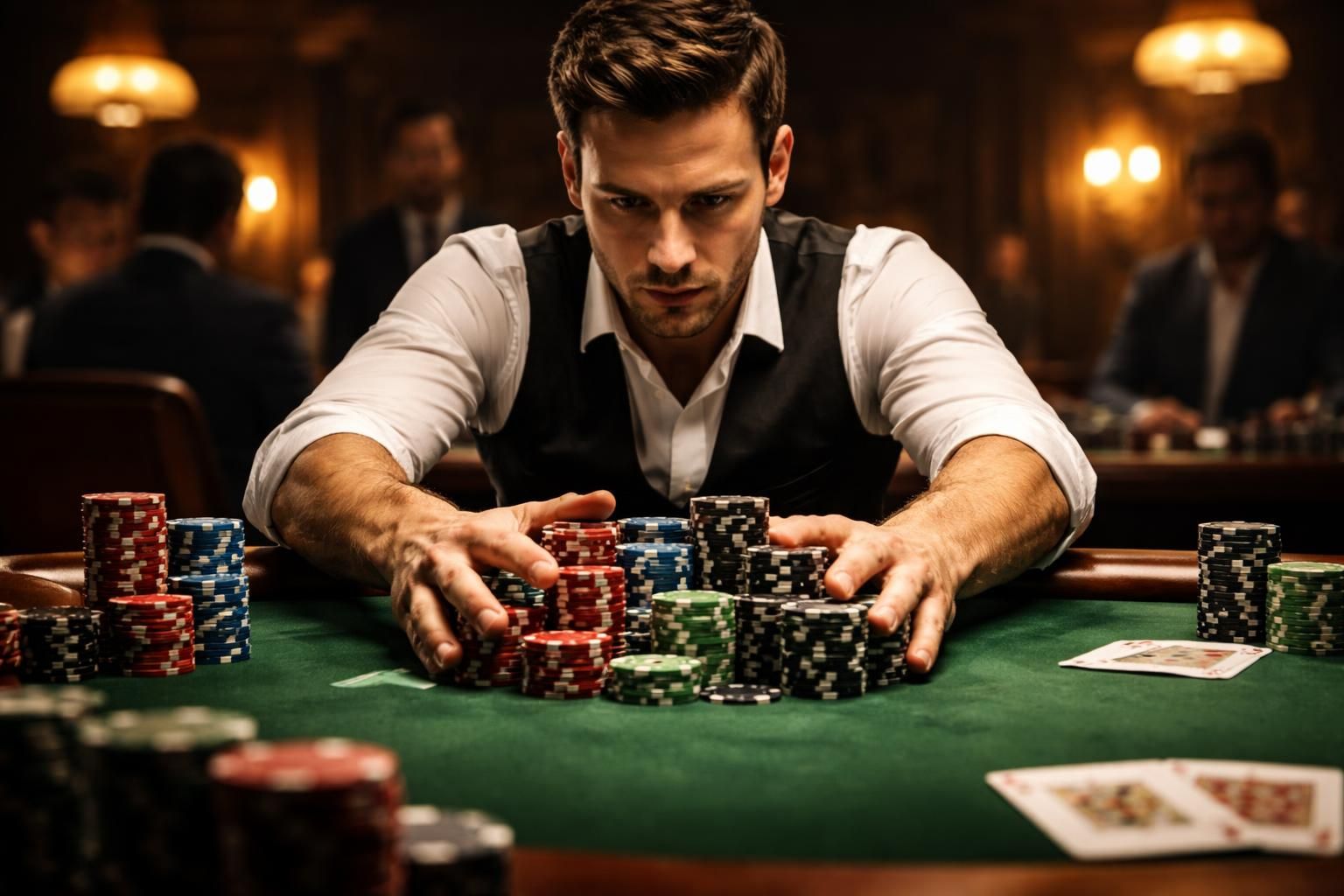 Poker All In : quand et comment pousser tous ses jetons au milieu du tapis